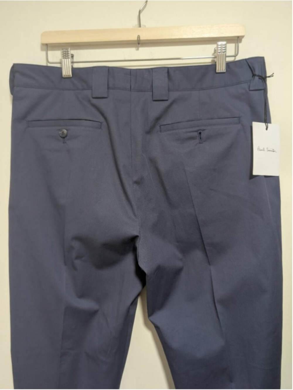 Paul Smith | Organic Blue Stretch-Cotton Twill Pleated Trousers In Blue - Picture 5 of 16